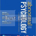Abnormal Psychology A Scientist Practitioner Approach 4th Edition Beidel Test Bank