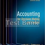 Accounting for Decision Making and Control 7th Edition Zimmerman Test Bank