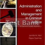 Administration and Management in Criminal Justice A Service Quality Approach 2nd Edition Allen Test Bank