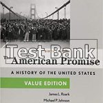 American Promise Value Edition Voulme II 6th Edition Roark Test Bank