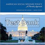 American Social Welfare Policy A Pluralist Approach 8th Edition Karger Test Bank