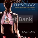 Anatomy and Physiology A Unity of Form and Function 7th Edition Saladin Test Bank