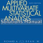 Applied Multivariate Statistical Analysis 6th Edition Johnson Solutions Manual