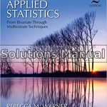 Applied Statistics From Bivariate Through Multivariate Techniques 2nd Edition Warner Solutions Manual