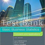 Basic Business Statistics 14th Edition Berenson Test Bank