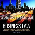 Business Law 9th Edition Cheeseman Solutions Manual