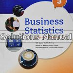 Business Statistics 3rd Edition Donnelly Solutions Manual