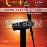 C++ How to Program Late Objects Version 7th Edition Deitel Test Bank