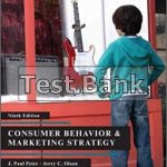 Consumer Behavior 9th Edition Peter Test Bank