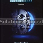 Contemporary Financial Intermediation 3rd Edition Greenbaum Solutions Manual