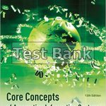 Core Concepts Of Accounting Information Systems 12th Edition Simkin Test Bank