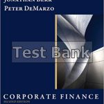 Corporate Finance Canadian 2nd Edition Berk Test Bank