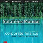 Corporate Finance Core Principles and Applications 5th Edition Ross Solutions Manual