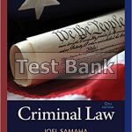 Criminal Law 12th Edition Samaha Test Bank