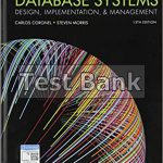 Database Systems Design Implementation And Management 13th Edition Coronel Test Bank