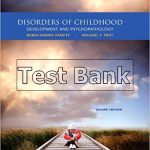 Disorders of Childhood Development and Psychopathology 2nd Edition Parritz Test Bank