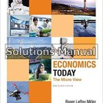 Economics Today The Micro View 19th Edition Miller Solutions Manual