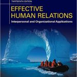 Effective Human Relations Interpersonal And Organizational Applications 13th Edition Reece Solutions Manual