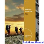 Effective Leadership International Edition 5th Edition Achua Solutions Manual