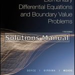 Elementary Differential Equations 11th Edition Boyce Solutions Manual