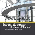 Essentials of Modern Business Statistics with Microsoft Office Excel 7th Edition Anderson Test Bank