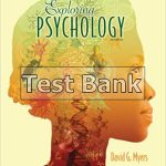 Exploring Psychology 9th Edition Myers Test Bank