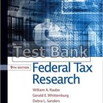 Federal Tax Research 9th Edition Raabe Test Bank