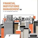 Financial Institutions Management 4th Edition SAUNDERS Test Bank