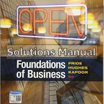 Foundations of Business 6th Edition Pride Solutions Manual