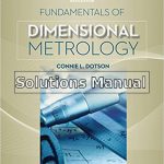 Fundamentals of Dimensional Metrology 6th Edition Dotson Solutions Manual