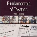 Fundamentals of Taxation 2018 Edition 11th Edition Cruz Test Bank