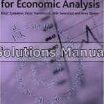 Further Mathematics for Economic Analysis 2nd Edition Sydsaeter Solutions Manual