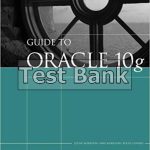 Guide to Oracle 10g 5th Edition Morrison Test Bank