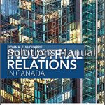 Industrial Relations in Canada 4th Edition McQuarrie Solutions Manual