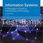 Information Systems A Managers Guide to Harnessing Technology Version 7.0 7th Edition Gallaugher Test Bank