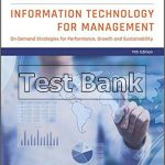 Information Technology for Management Digital Strategies for Insight Action and Sustainable Performance 11th Edition Turban Test Bank
