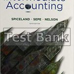 Intermediate Accounting IFRS 6th Edition Spiceland Test Bank