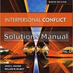 Interpersonal Conflict 9th Edition Hocker Solutions Manual