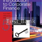 Introduction to Corporate Finance 5th Edition Frino Test Bank
