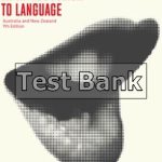 Introduction to Language Australia And New Zealand 9th Edition Fromkin Test Bank