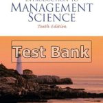 Introduction to Management Science 10th Edition Taylor Test Bank