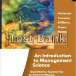 Introduction to Management Science Quantitative 13th Edition Anderson Test Bank