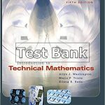 Introduction to Technical Mathematics 5th Edition Washington Test Bank