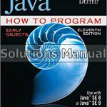 Java How to Program Early Objects 11th Edition Deitel Solutions Manual