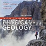 Laboratory Manual in Physical Geology 11th Edition American Solutions Manual