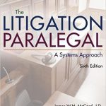 Litigation Paralegal A Systems Approach 6th Edition McCord Test Bank