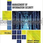 Management of Information Security 5th Edition Whitman Solutions Manual