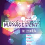 Management The Essentials Australia 4th Edition Robbins Test Bank