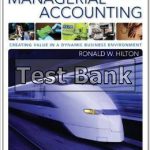 Managerial Accounting Creating Value In A Dynamic Business Environment 9th Edition Hilton Test Bank
