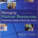 Managing Human Resources Productivity Quality of Work Life Profits 10th Edition Cascio Test Bank